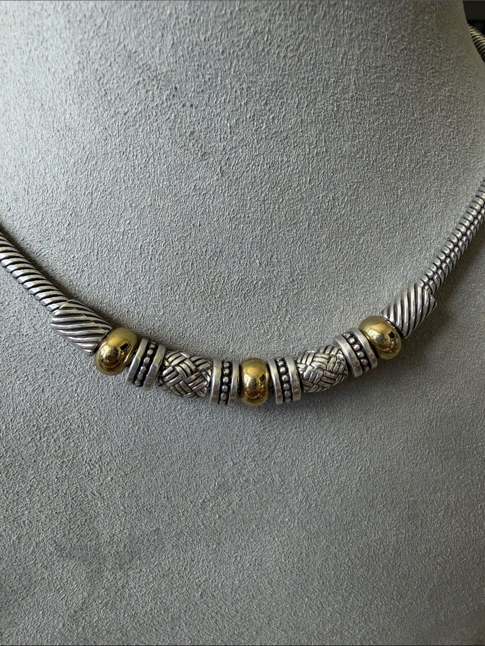 Brighton Travis Two-Tone Bead Necklace - Picture 6 of 12